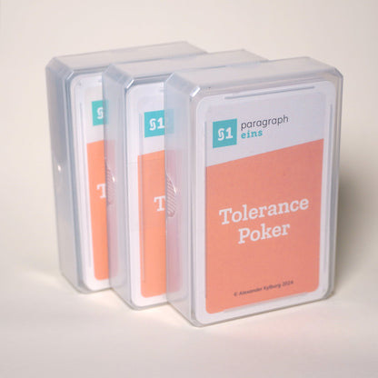 Tolerance poker set
